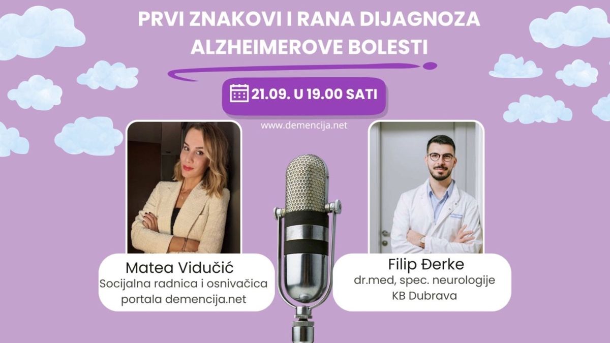 Podcast Otvoreno o demenciji: Matea Vidučić i neurolog Filip Đerke